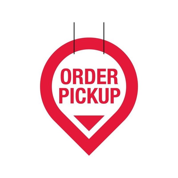 Retail First Retail First Inc RedWhite Online Pickup Overhead Signage Kit Plastic 1100-000012